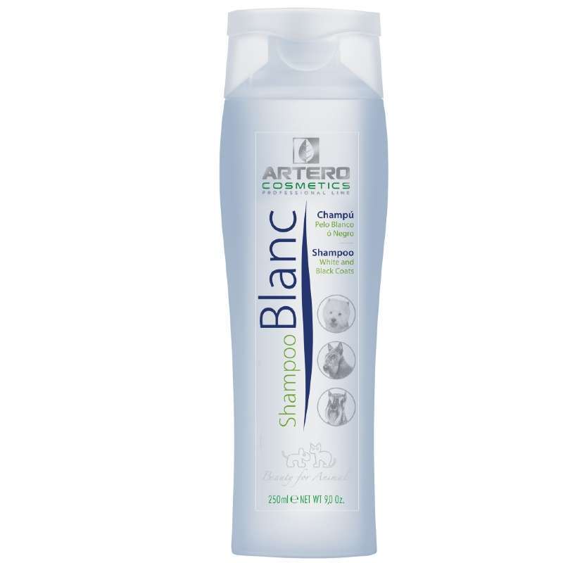Artero (Артеро) Shampoo Blanc - Шампунь для усиления белого или черного цвета шерсти всех типов для собак и котов (5 л)