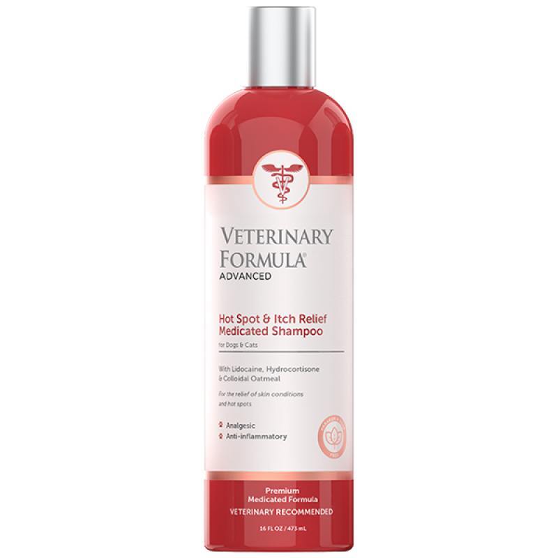 Veterinary Formula (Ветеринари Фомюлэ) Hot Spot&amp;amp;Itch Relief Medicated Shampoo - Шампунь антиаллергенный, противовоспалительный для собак (45 мл)