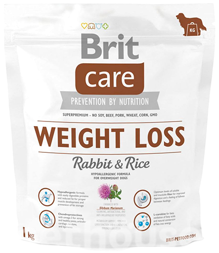 Brit Care Weight Loss Rabbit and Rice — Сухий корм для собак