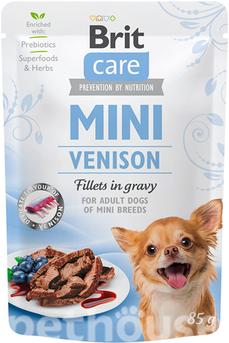 Brit Care Вологий корм (шматочки в соусі) для собак мініатюрних порід