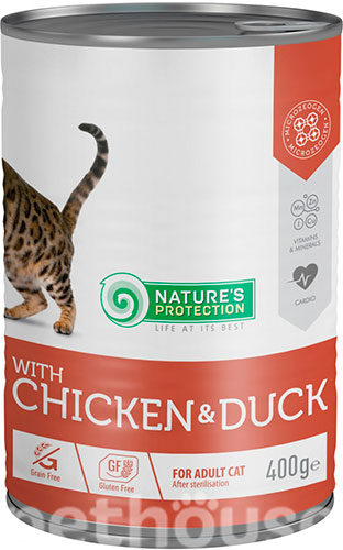 Nature's Protection Cat Adult Sterilised Chicken & Duck