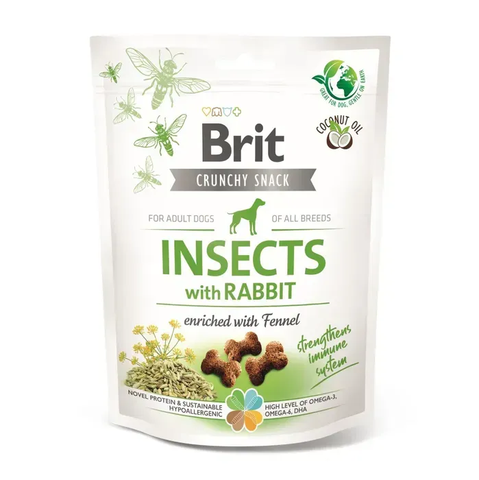 Brit Care Ласощі Crunchy Cracker комахи для собак