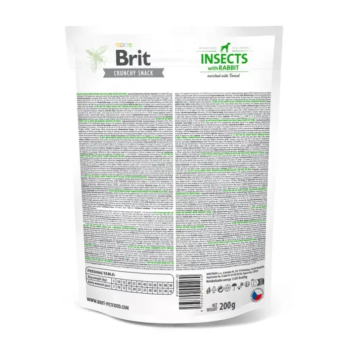Brit Care Ласощі Crunchy Cracker комахи для собак