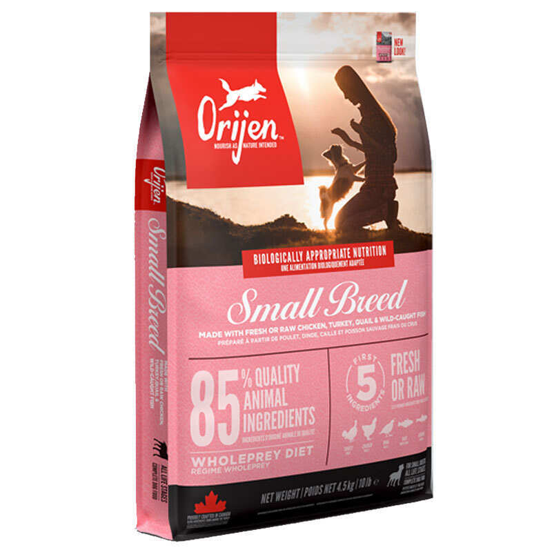 Orijen Small Breed Dog – Сухой корм с мясом домашней птицы и рыбой для собак малых пород всех возрастов (4,5 кг)