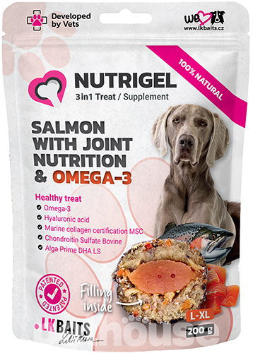 LK Baits Pet Добавка Nutrigel Salmon L-XL для собак
