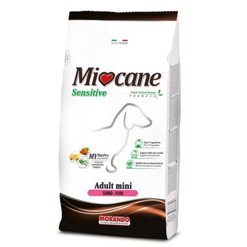 MioCane (Миокане) Adult Mini Sensitive Monoprotein Роrк - Сухой монопротеиновый корм со свининой для взрослых собак мелких и миниатюрных пород (10 кг)