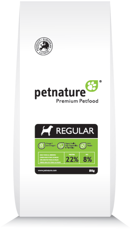 PetNature (ПэтНейче) REGULAR - Сухой корм с курицей для взрослых собак всех пород (15 кг)