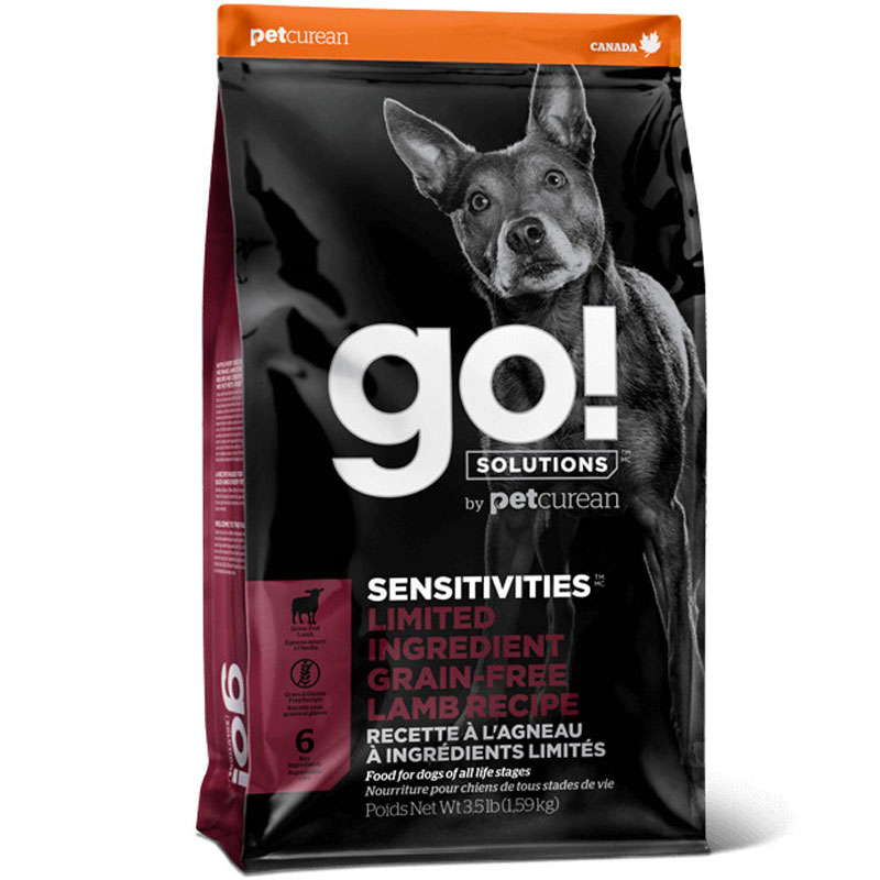 GO! (Гоу!) SOLUTIONS Sensitivities Limited Ingredient, Grain Free + SHINE Lamb Recipe, (24/12) - Беззерновой корм с ягненком для собак и щенков с чувствительным пищеварением (10 кг)