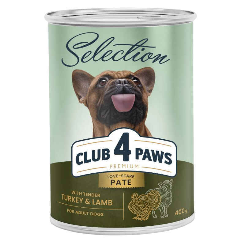 Club 4 Paws Паштет з індичка ягня для дорослих собак