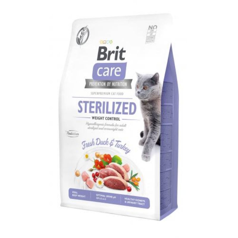 Brit Care Корм з качка індичка для дорослих котів