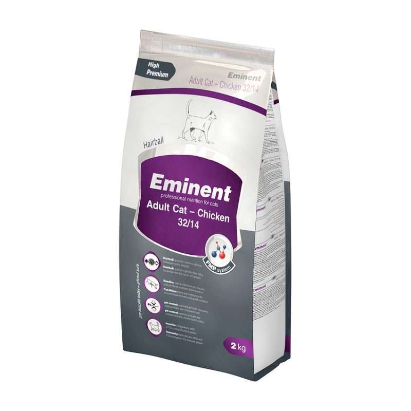 Eminent (Эминент) Adult Cat Chicken 32/14 - Полнорационный корм с курицей для взрослых кошек (10 кг)