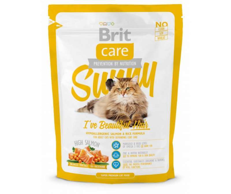 Brit Care Корм з риба лосось для дорослих котів