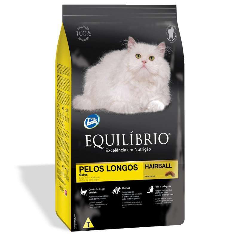 Equilibrio (Эквилибрио) Cat Adult Long Hair - Сухой корм с курицей и рыбой для взрослых длинношерстных котов старше 12 месяцев и весом от 1,4 кг (1,5 кг)