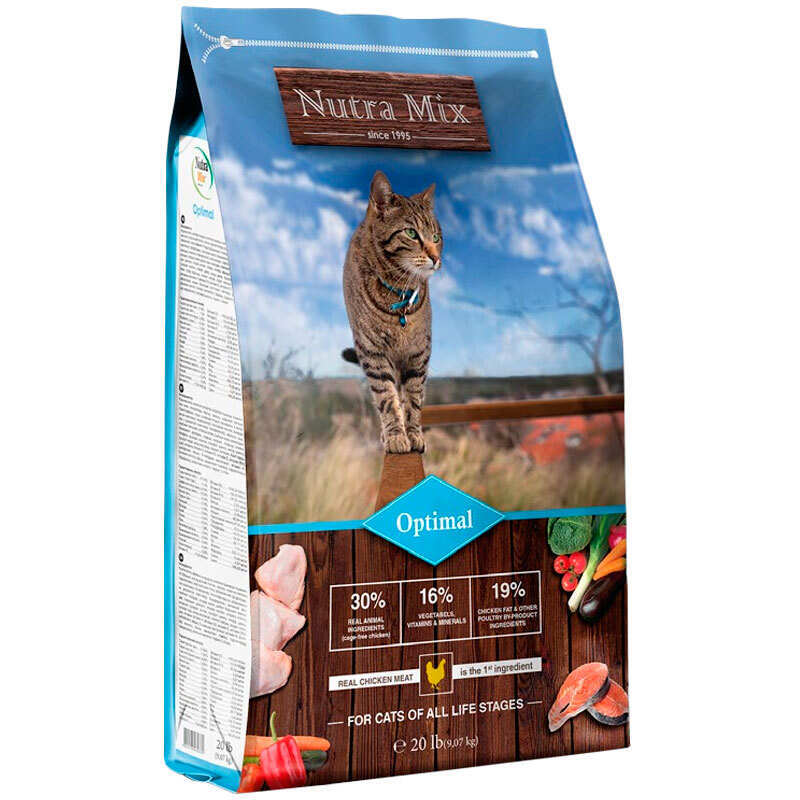 Nutra Mix (Нутра Микс) Cat Optimal - Сухой корм с птицей и рыбой для взрослых кошек (300 г)