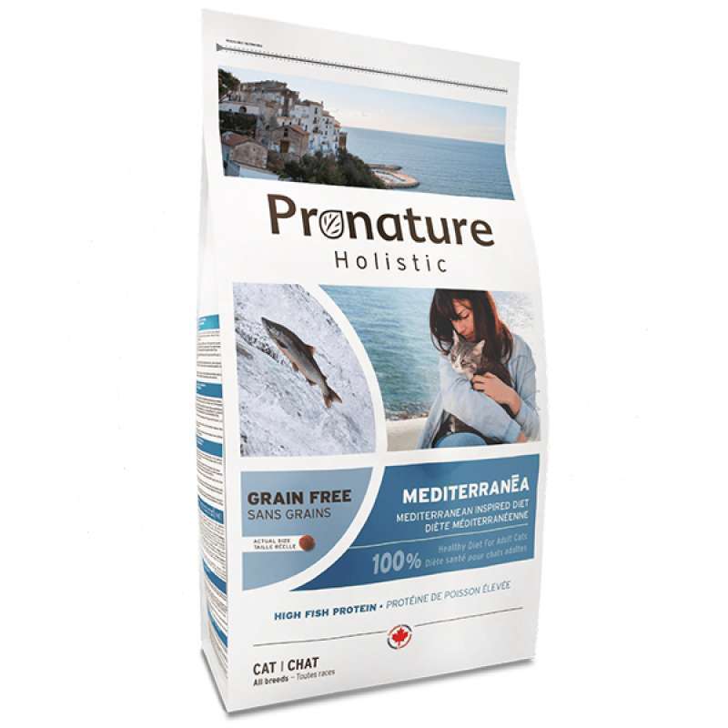 Pronature Holistic (Пронатюр Холистик) Mediterranea Cat - Сухой беззерновой холистик корм с лососем и вяленными томатами для котов (6 кг)