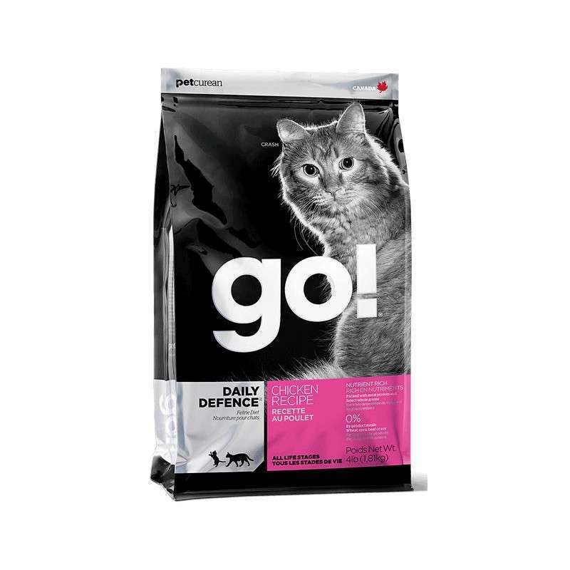 GO! (Гоу!) Refresh + Renew Chicken Cat Recipe - Сухой корм с цельной курицей, фруктами и овощами для котят и кошек (3,63 кг)