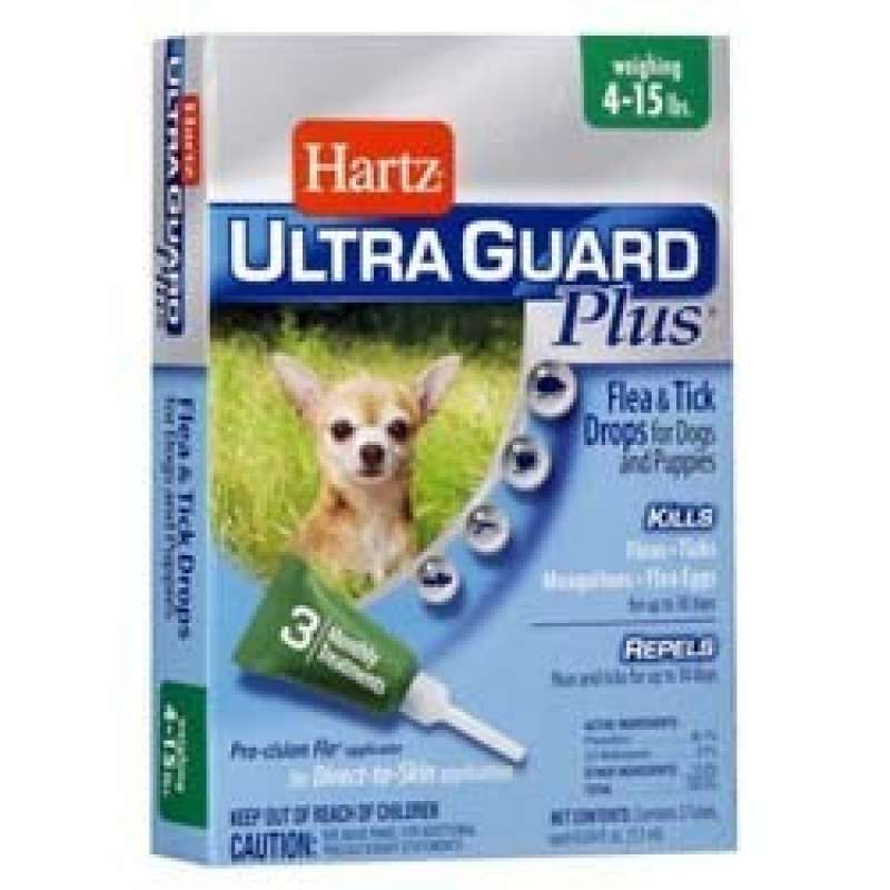 Hartz (Хартц) UltraGuard PLUS Drops - Капли от блох для собак дополнительная защита (2-7 кг)