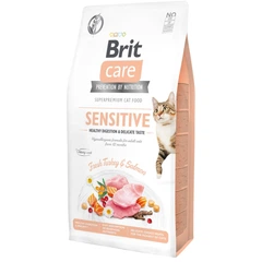 Корм для вибагливих кішок Brit Care Sensitive Healthy Digestion & Delicate Taste 7 кг, з індичкою та лососем