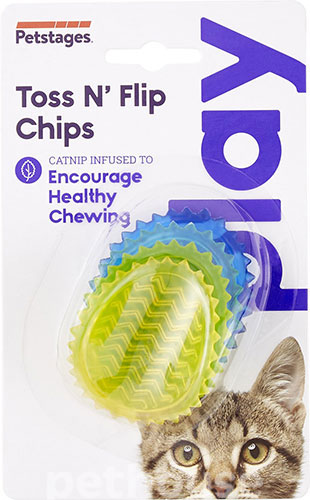 Petstages Toss N' Flip Chips Жувальні чіпси для котів
