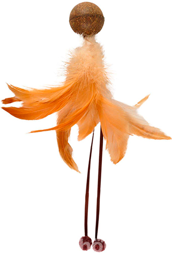 Flamingo Catnip Ball & Feather М'ячик з пір'ям і котячою м'ятою для котів