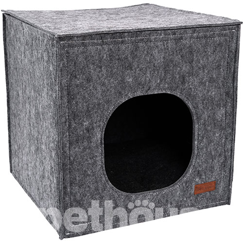 Pethouse Будиночок Cube для котів та собак, сірий