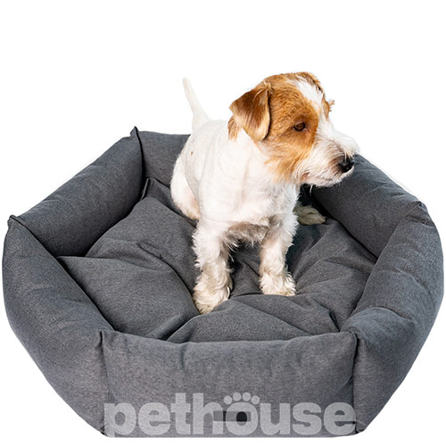 Noble Pet Paul Antracite М'який лежак з бортами для собак і котів