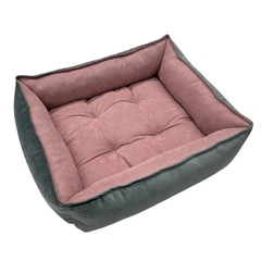 PetFun Лежак для собак Pet Fun Velour 60x50x18 см - рожевий