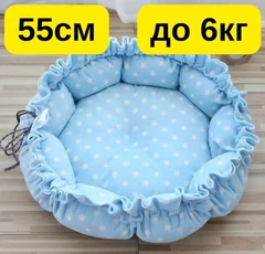 Solve Килимок-будиночок трансформер 2-в-1 для котів і собак до 6 кг, 55 см KT8004642 — м’який, теплий, регульований
