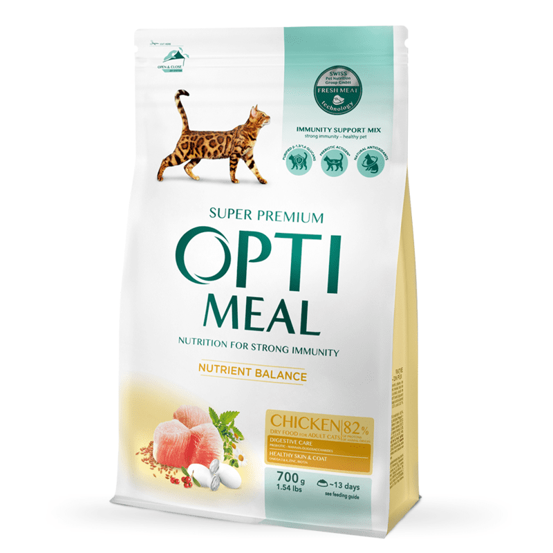 Optimeal Корм з куркою для дорослих котів
