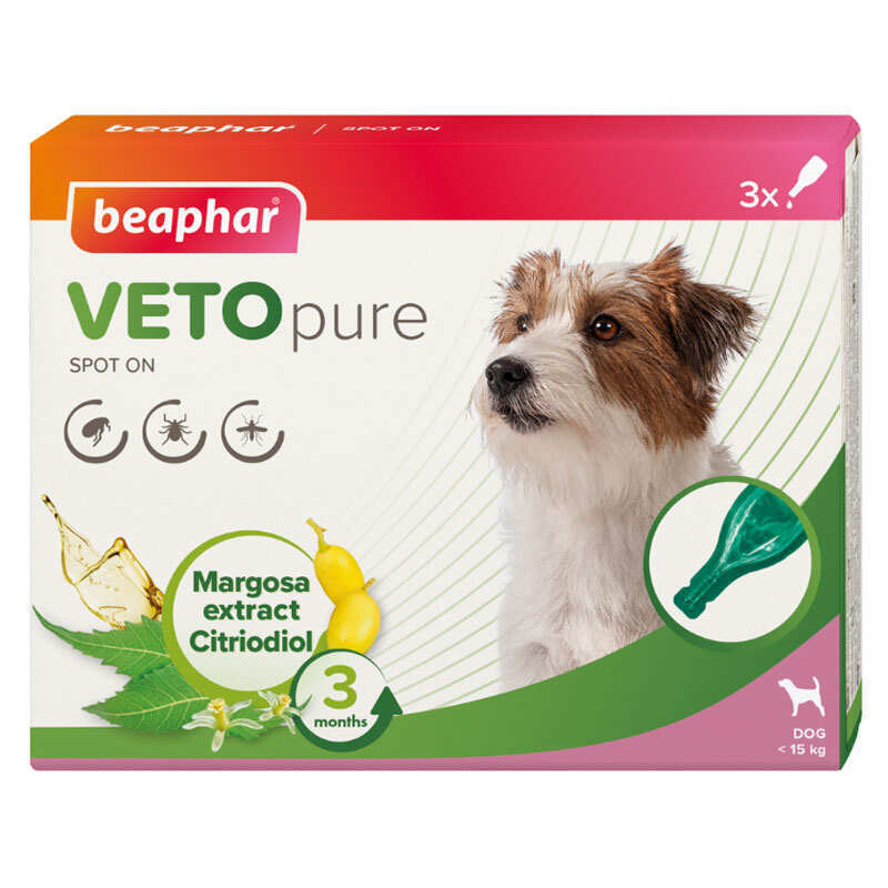 Beaphar Bio Spot On Dogs - Натуральные противопаразитарные капли для собак (понад 30 кг)