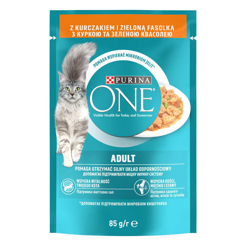 Purina ONE Корм з курка м'ясо та м'ясні субпродукти для дорослих котів