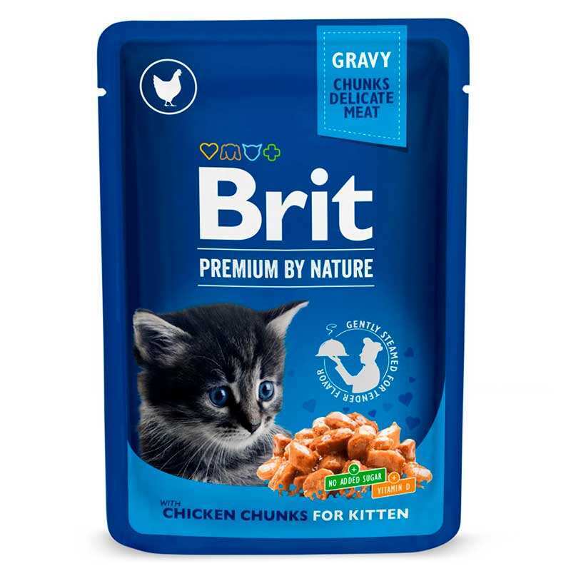 Brit Premium Корм з м'ясо та м'ясні субпродукти для кошенят