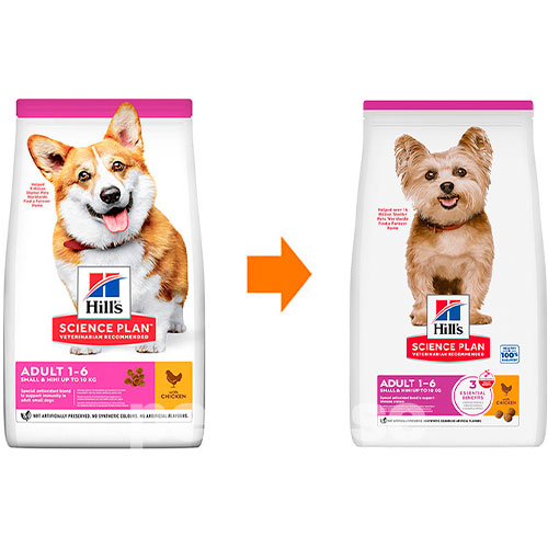 Hill's SP Canine Adult Small & Miniature Chicken & Turkey — Сухий корм для собак малих порід