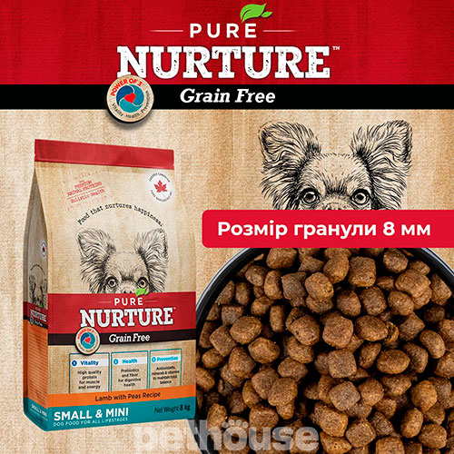 Pure Nurture Grain Free Lamb with Peas Small & Mini Dog All Lifestages — Сухий корм для собак мініатюрних порід