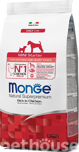 Monge Mini Starter Chicken — Сухий корм для собак мініатюрних порід