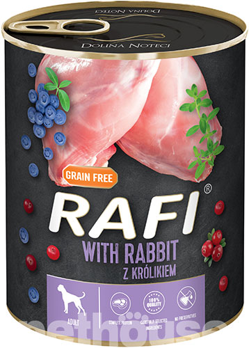 Dolina Noteci Rafi Cans Adult with Rabbit — Вологий корм для собак