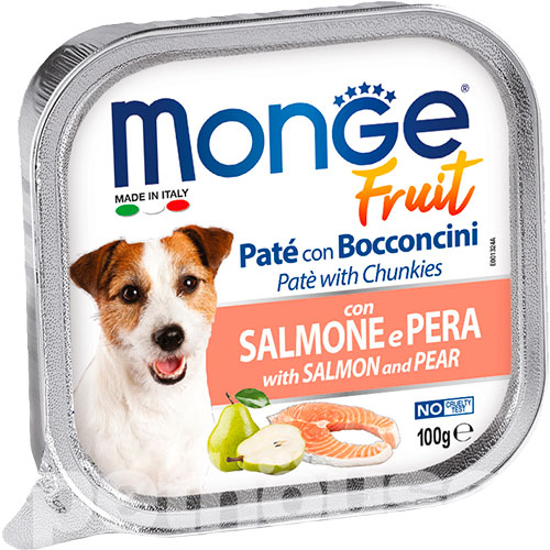 Monge Fruit Dog Adult with Salmon and Pear — Вологий корм для собак
