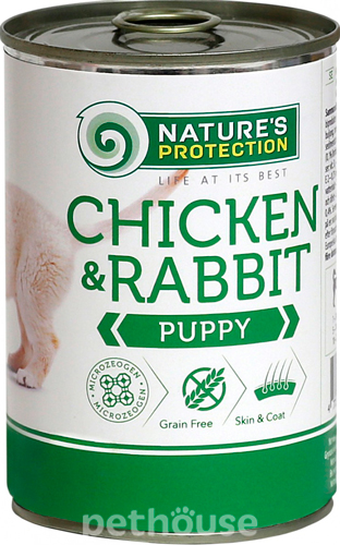 Nature's Protection Puppy Chicken & Rabbit — Вологий корм для собак