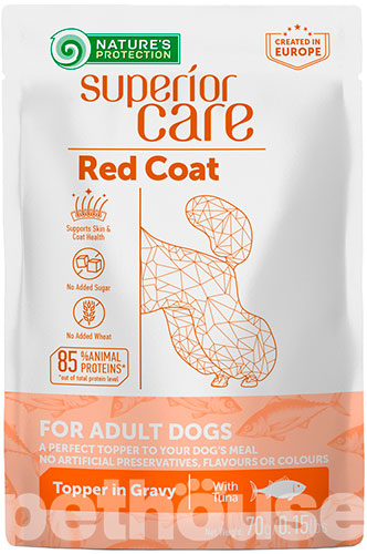 Nature's Protection Superior Care Dog Adult Red Coat with Tuna — Вологий корм для собак