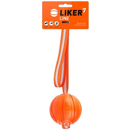 Liker Line М'ячик на стрічці для собак