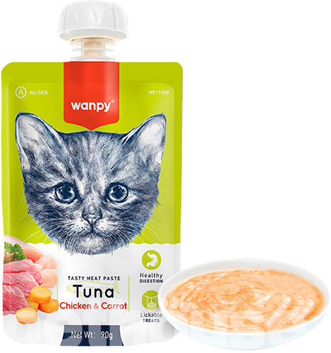 Wanpy Корм з курка тунець для котів