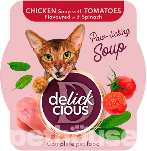 Delickcious Корм з куркою для дорослих котів
