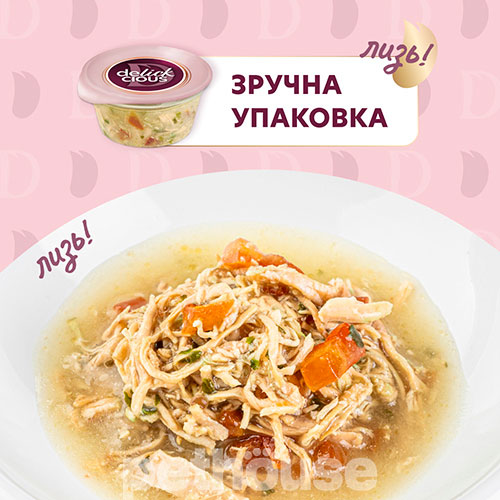 Delickcious Корм з куркою для дорослих котів