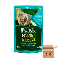 Monge Корм з курка м'ясо та м'ясні субпродукти риба тріска для дорослих котів