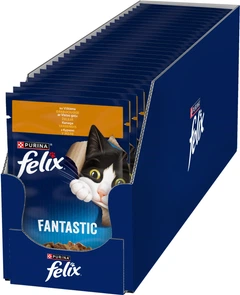Felix Вологий корм (шматочки в желе) з куркою для кошенят