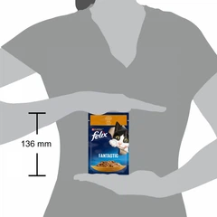 Felix Вологий корм (шматочки в желе) з куркою для кошенят