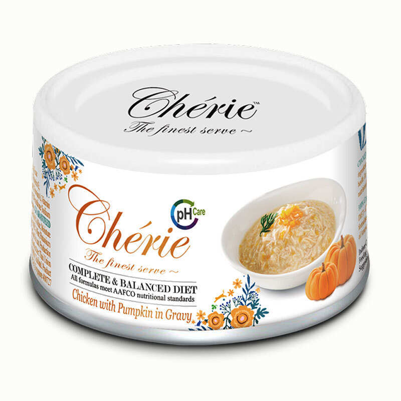 Chérie Вологий корм (шматочки в соусі) з куркою для котів