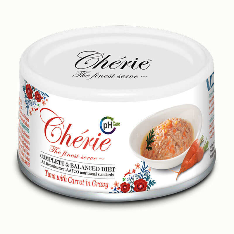 Chérie Вологий корм (шматочки в соусі) з риба тунець для котів