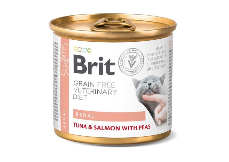 Brit Grain Free Veterinary Diets Корм з риба лосось тунець для котів