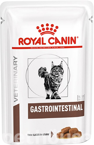 Royal Canin Gastrointestinal Moderate Calorie Feline Ветеринарна дієта для котів при порушеннях травлення (шматочки в підливі)